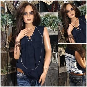 My Michelle Shoreline Pullover Sleeveless Tunic